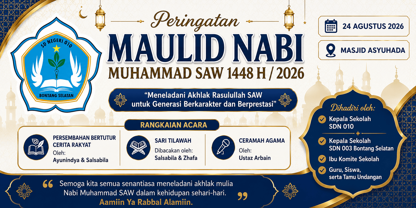 Semarak Peringatan Maulid Nabi Muhammad SAW 1448 H di Masjid Asyuhada